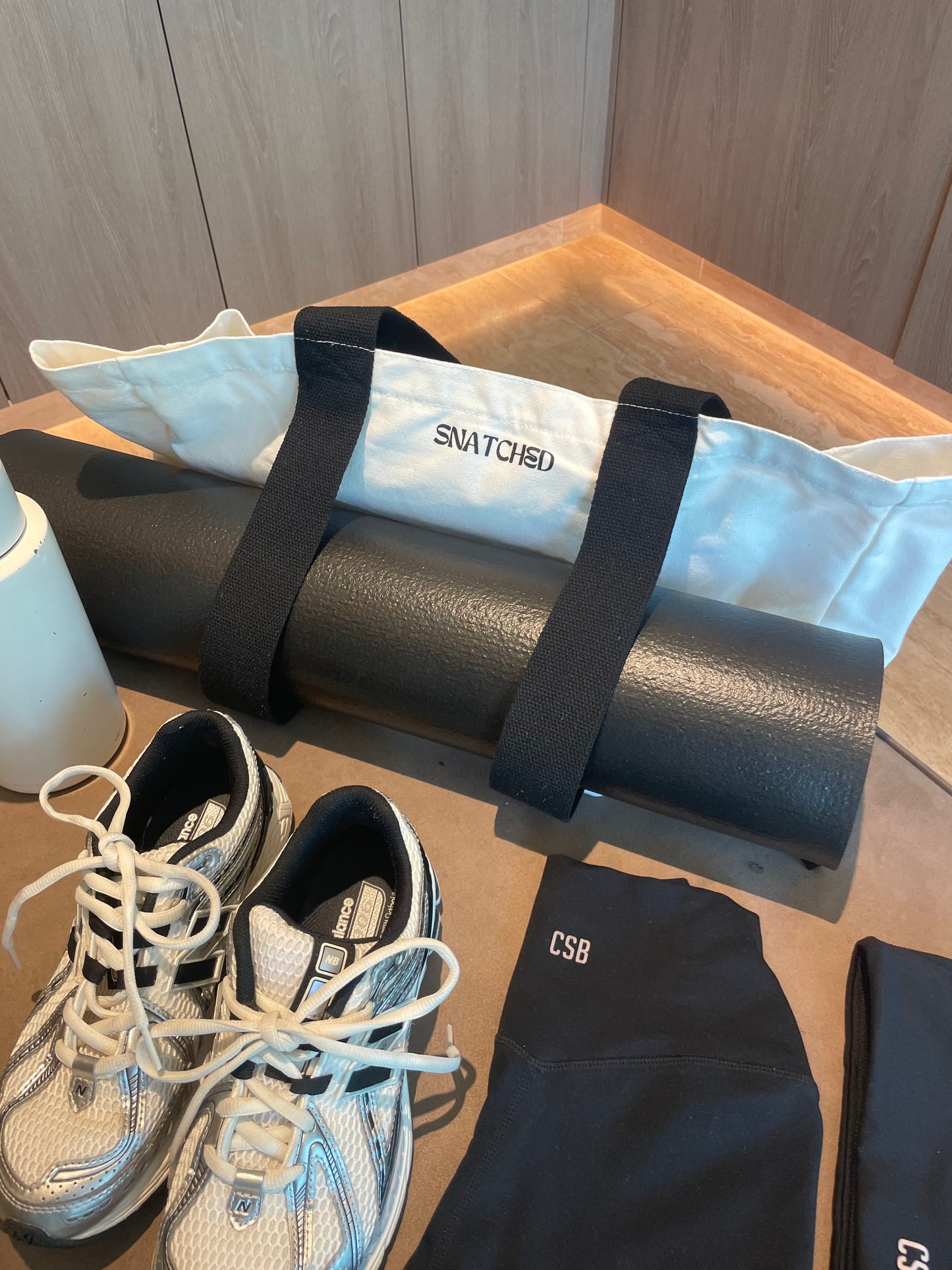 Omni White Contrast Pilates Tote